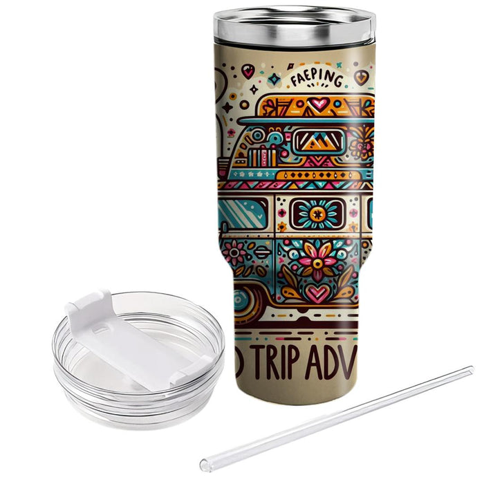 Vintage Camper Van  Tumblers With Lids