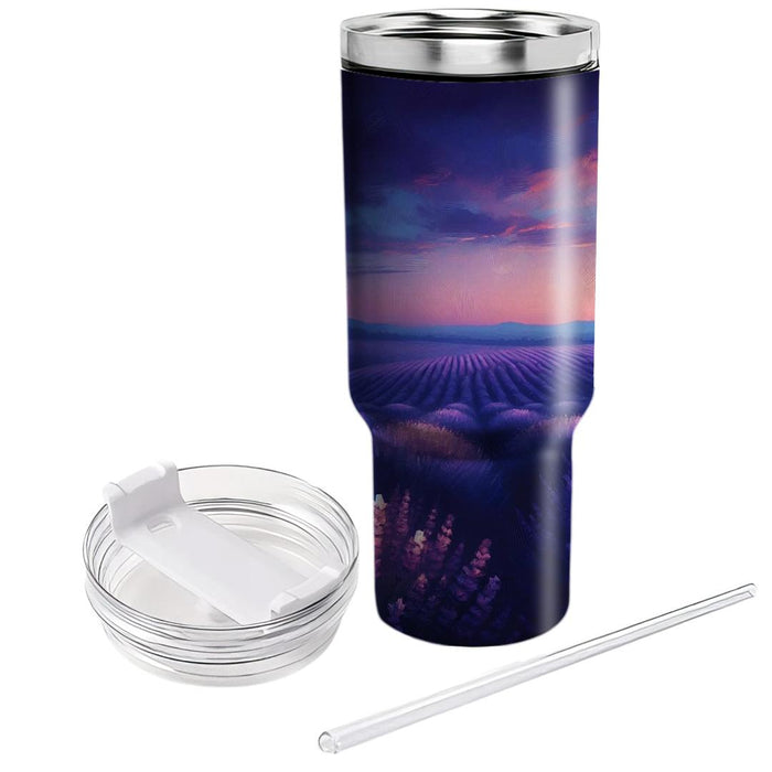 Twilight Lavender Meadow  Tumbler Cups