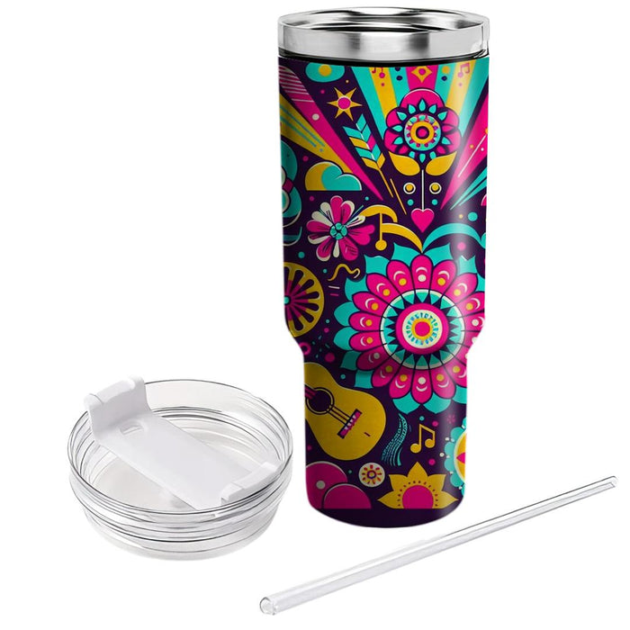 Vibrant Festival Dreams  Custom Tumblers