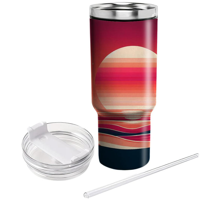 Sunset Silhouette Serenity  Unique Tumblers