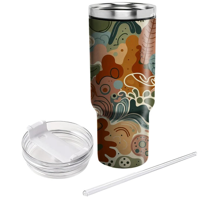 Abstract Boho Bliss  Unique Tumblers