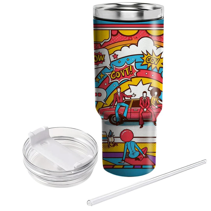 Vintage Pop Art  Tumbler Cups