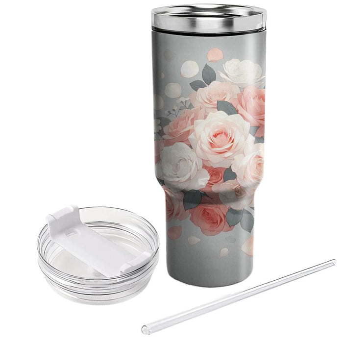 Gentle Rose Petals  Unique Tumblers