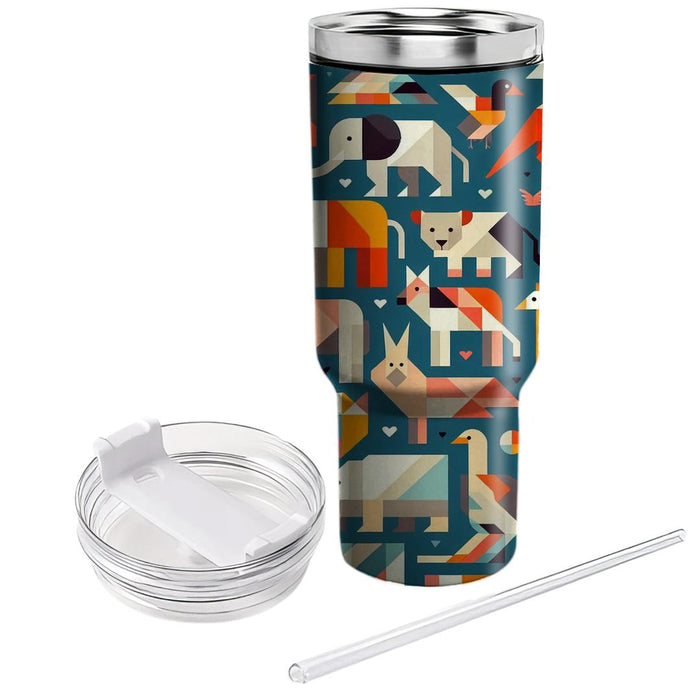 Geometric Animal Patterns  Custom Tumblers