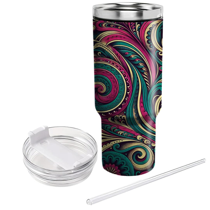 Paisley Groove  Unique Tumblers