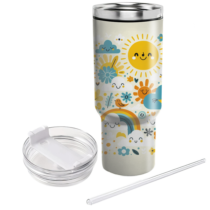 Sunny Side Up Tumblers With Lids