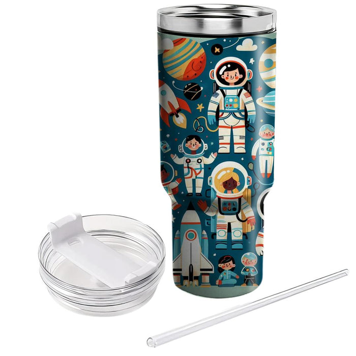 Whimsical Space Adventure  Custom Tumblers