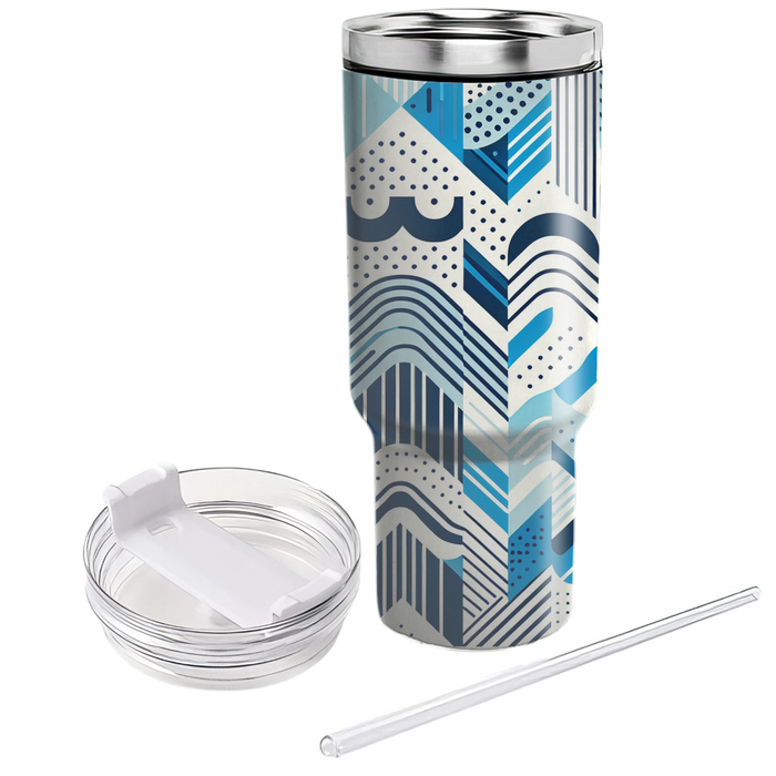 Waveform Grid Custom Tumblers