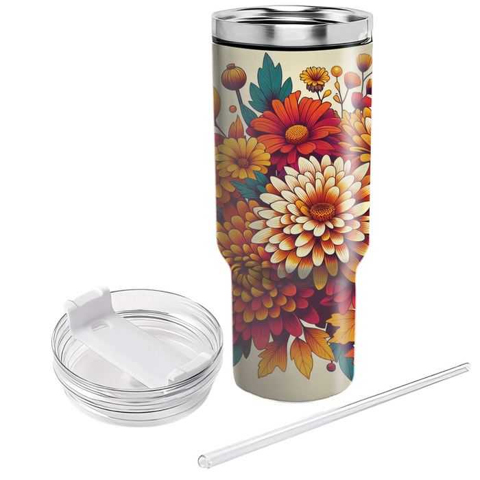 Autumn Harvest Blooms  Custom Tumblers