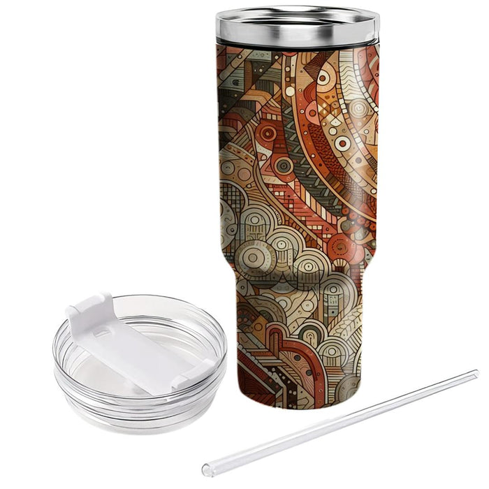 Bohemian Textures  Tumbler Cups