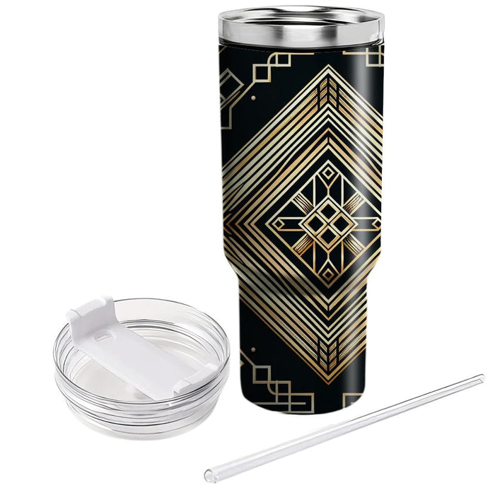 Art Deco Diamond  Personalized Tumblers