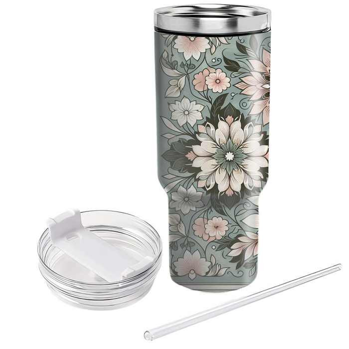 Timeless Floral Lace  Custom Tumblers