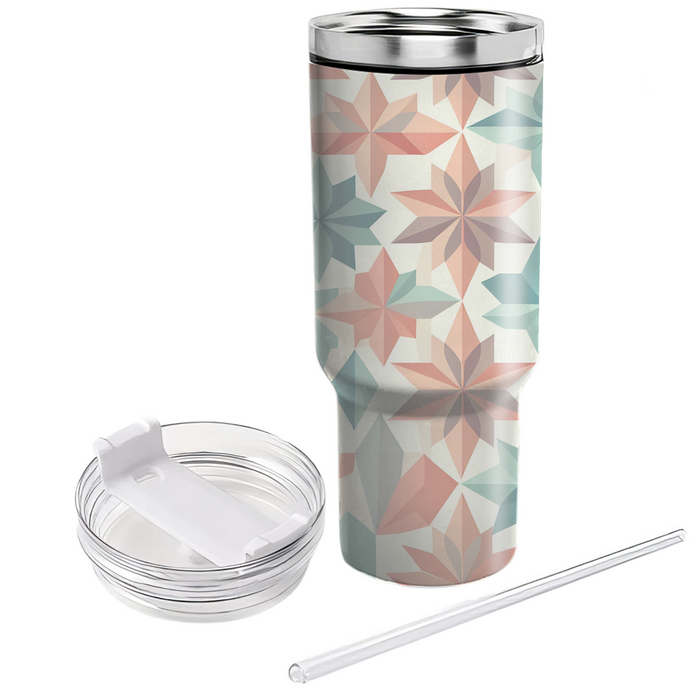 Geometric Petal Array Custom Tumblers