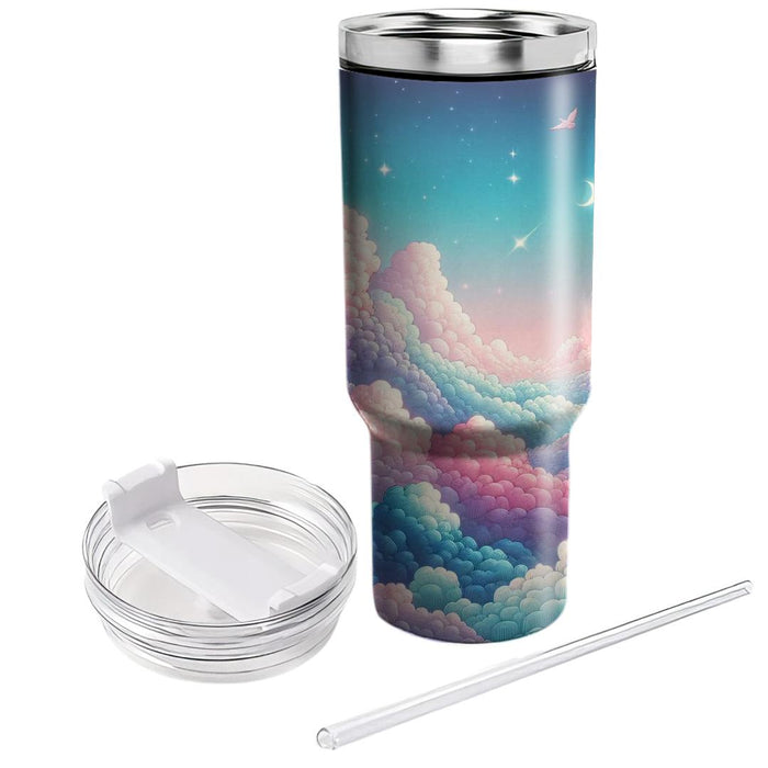 Whimsical Dreamy Clouds  Tumbler Cups