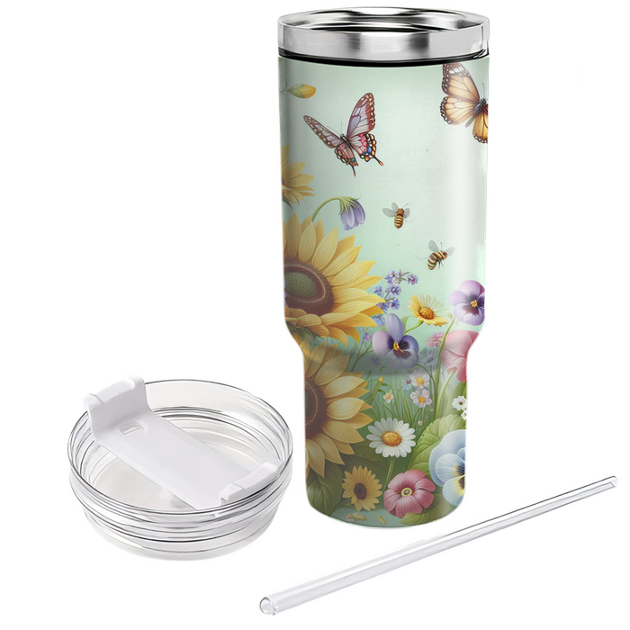 Spring Garden Delight  Personalized Tumblers