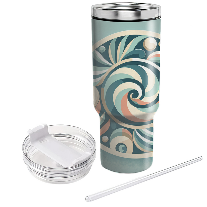 Seashell Spiral Design  Custom Tumblers