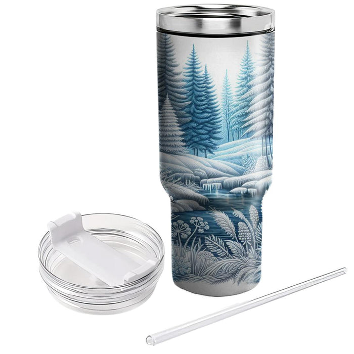 Winter Woodland Frost  Custom Tumblers