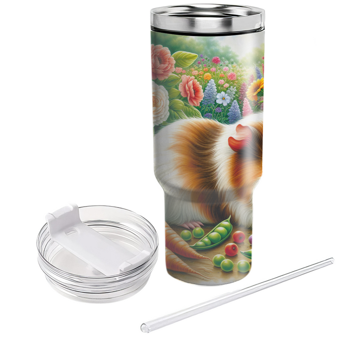 Charming Guinea Pig Garden  Tumblers With Lids