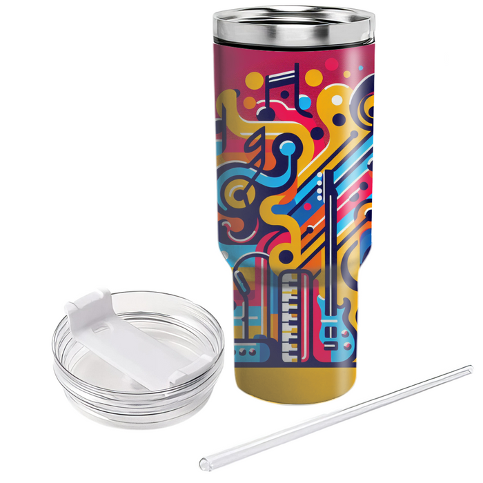 Vibrant Music  Tumblers With Lids