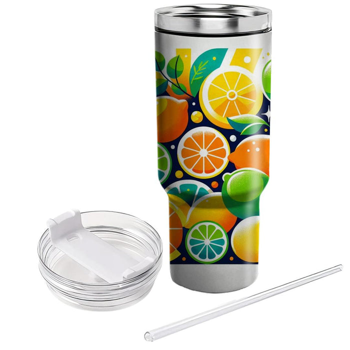 Sunny Citrus Grove  Tumblers With Lids