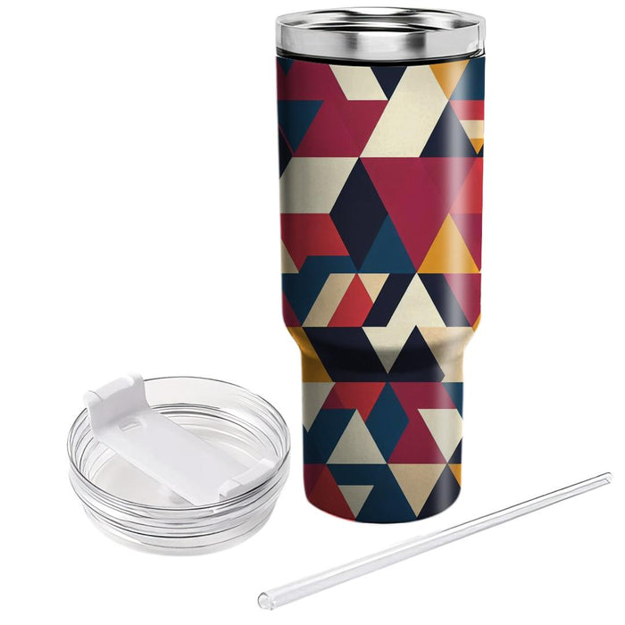 Geometric Triangles Illusion  Unique Tumblers