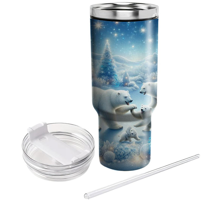 Winter Polar Bear Parade  Tumblers For Gifts