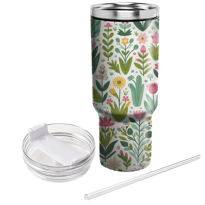 Whimsical Garden Pattern  Insulated Tumblers