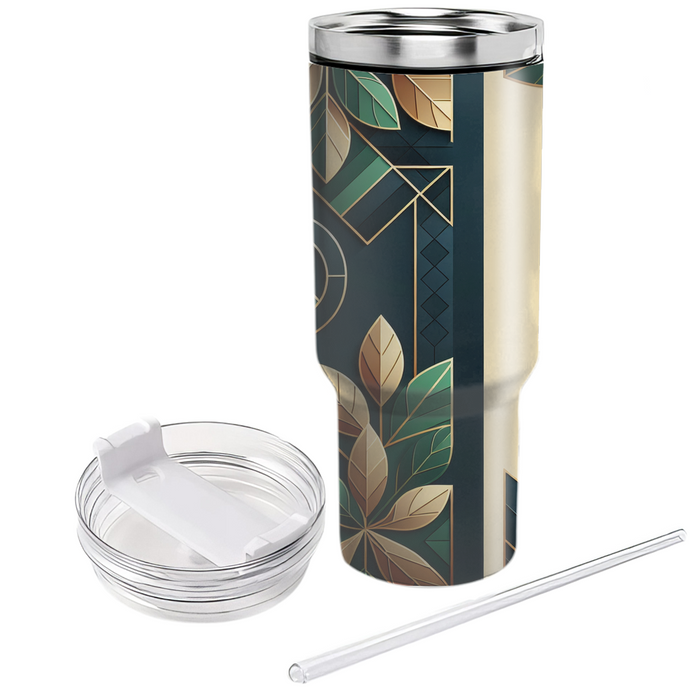 Geometric Leaf Arrangement  Custom Tumblers