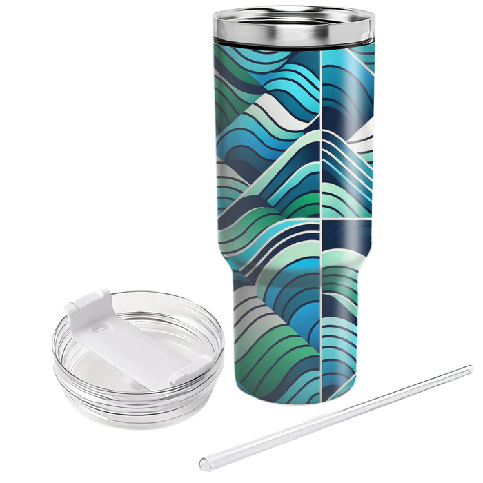 Dynamic Wave Movement Custom Tumblers