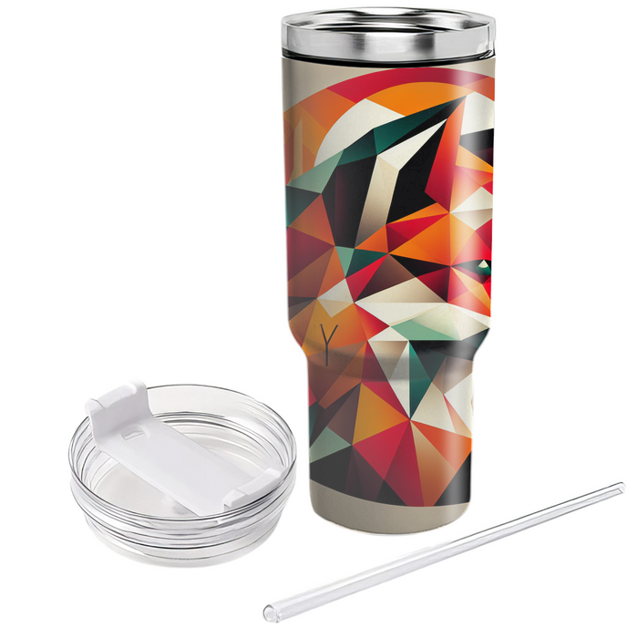 Geometric Fox Forest  Tumbler Cups