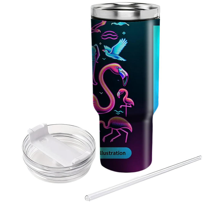 Retro Neon Safari  Tumblers With Lids