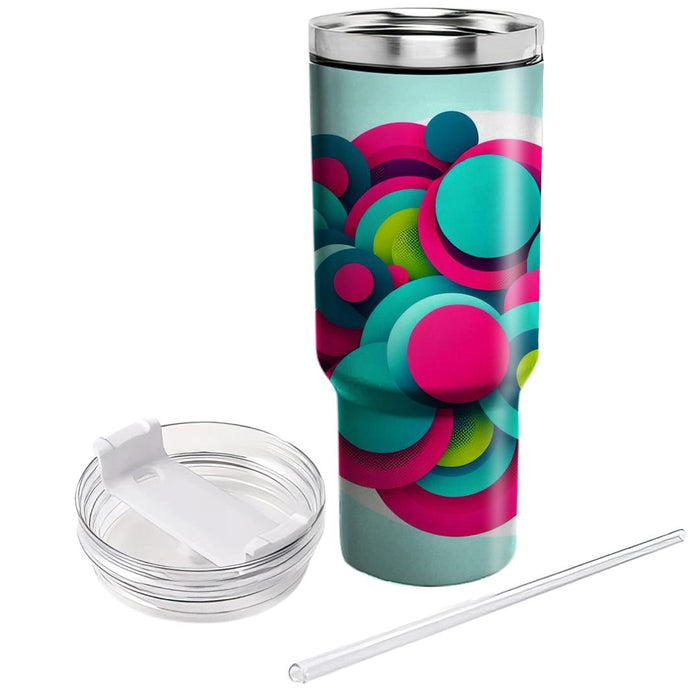 Geometric Circle Explosion  Tumblers With Lids