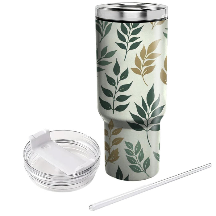 Simple Leaf Silhouette  Tumblers For Gifts