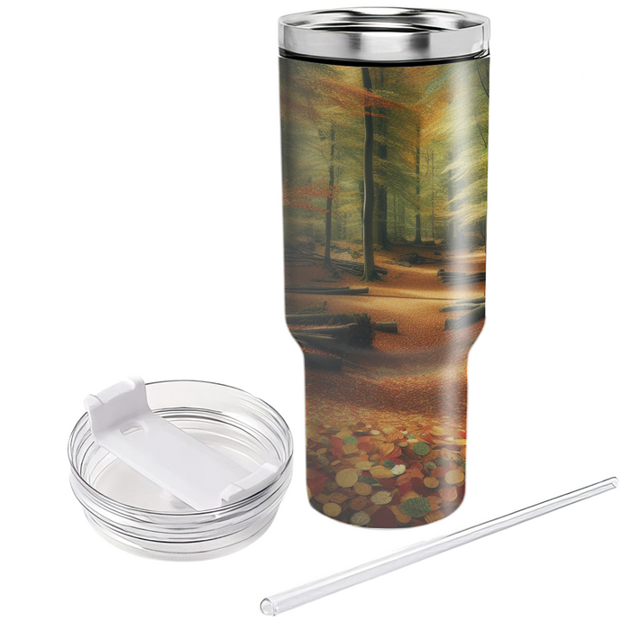 Autumn Leaves Journey  Personalized Tumblers