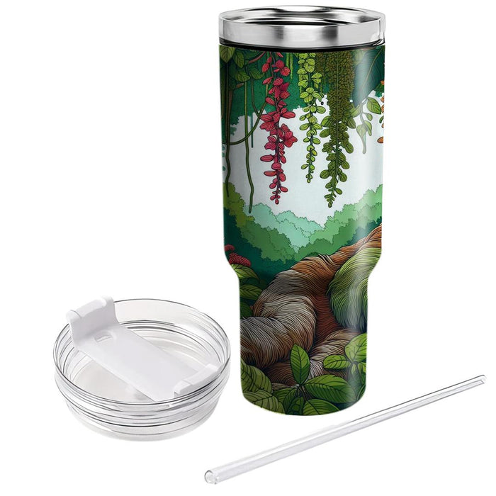 Gentle Sloth Forest Retreat  Personalized Tumblers