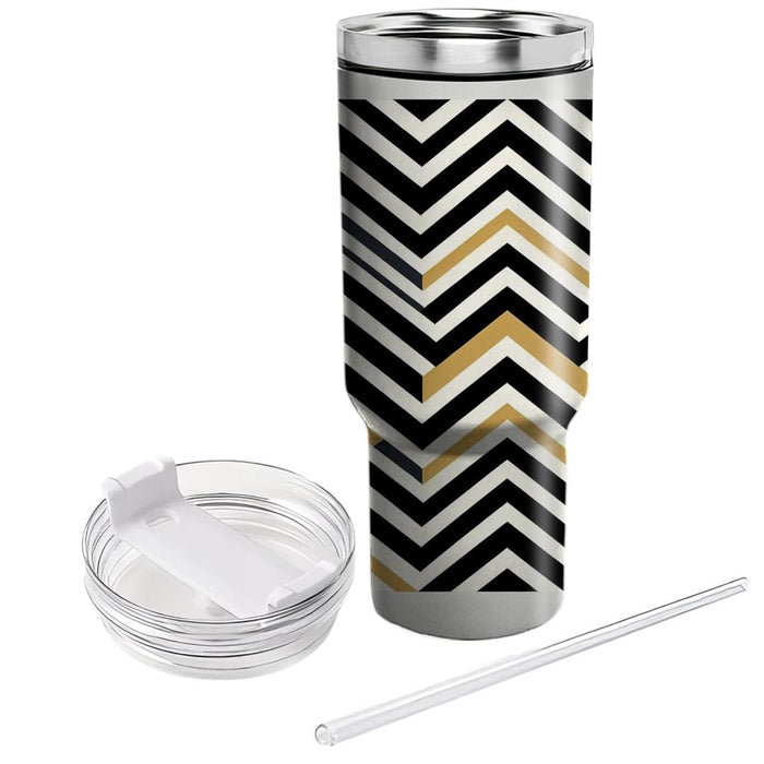 Chevron Stripes  Tumblers With Lids