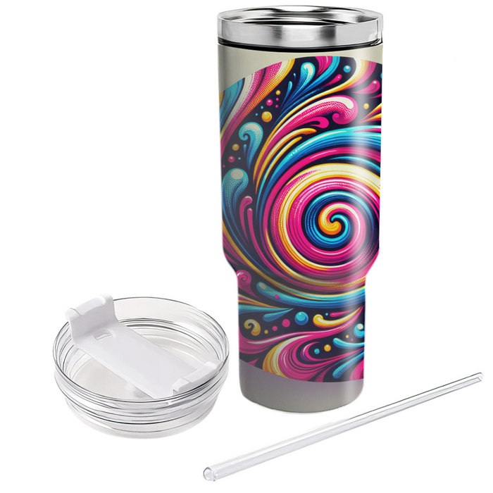 Tie-dye Spiral Dreams  Personalized Tumblers