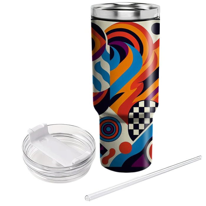 Retro Funk Pattern  Tumbler Cups