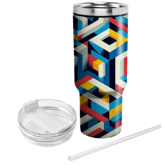 Geometric Prism Dance  Insulated Tumblers