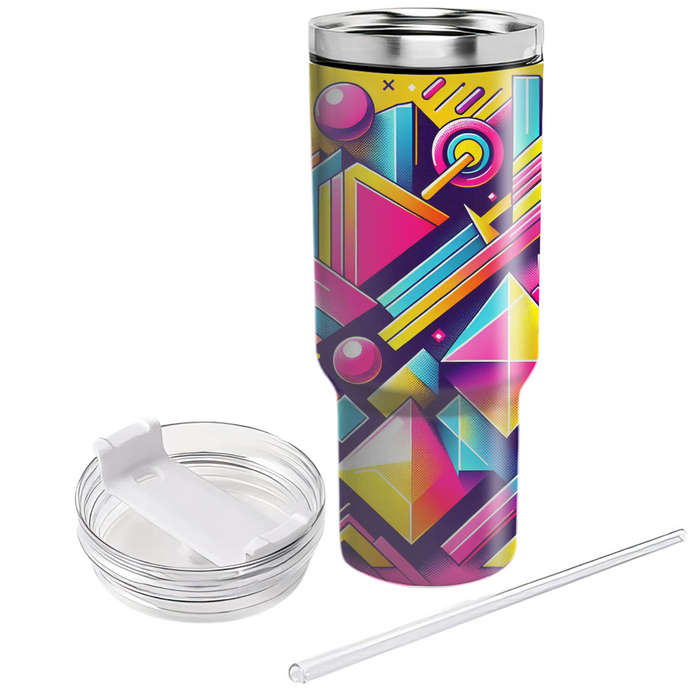 Vivid 80s Retro Style  Tumbler Cups