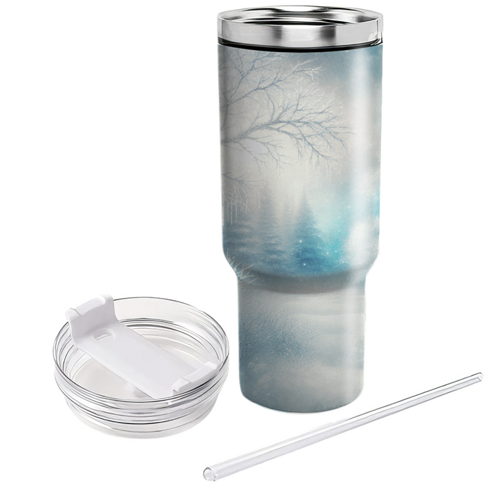 Winter Crystal Forest  Travel Tumblers