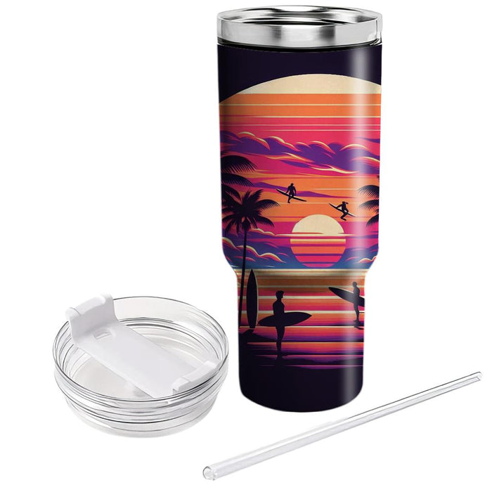 Surfer Sunset  Insulated Tumblers