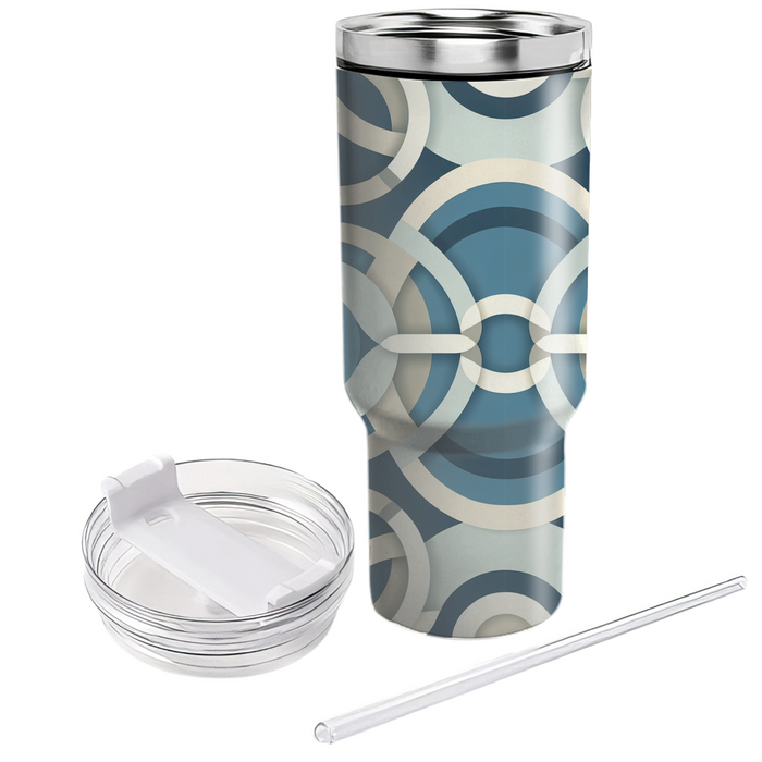 Modern Interlocking Circles Custom Tumblers