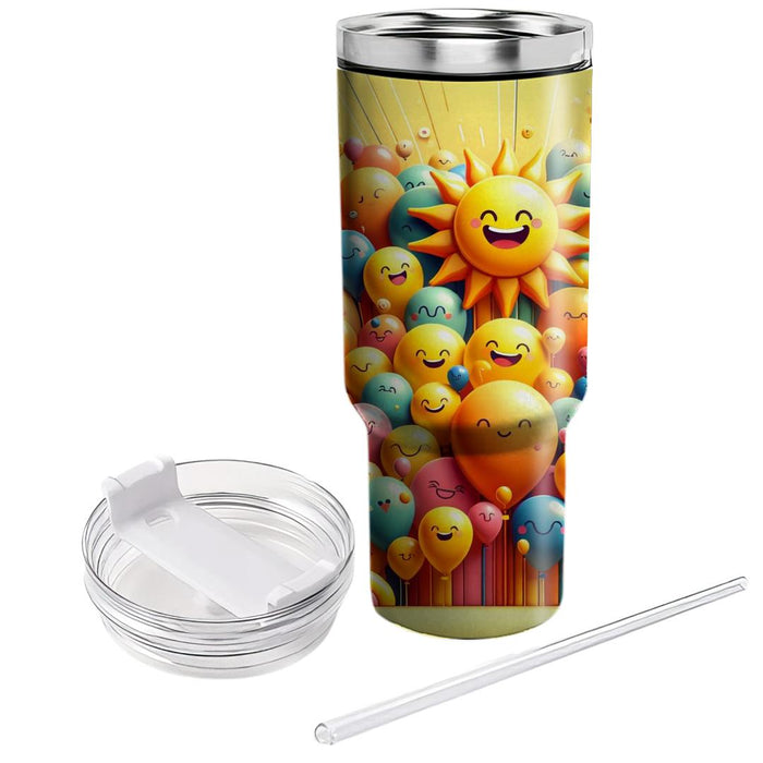 Vivid Harmony - International Day Of Happiness  Custom Tumblers