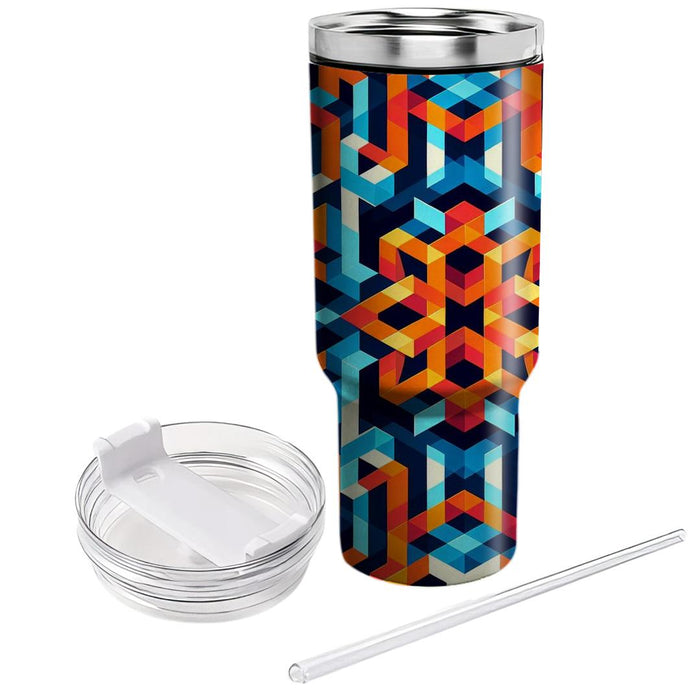 Vibrant Polygon Mirage  Tumblers For Gifts