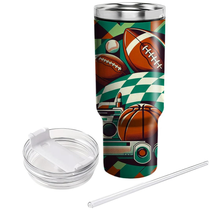 Vintage Game Day  Travel Tumblers