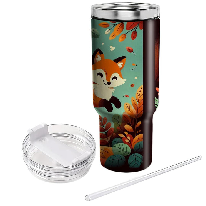 Woodland Fox Frolic  Decorative Tumblers