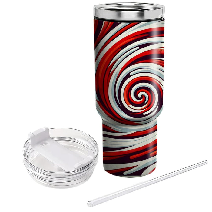 Vivid Spiral Geometry  Unique Tumblers