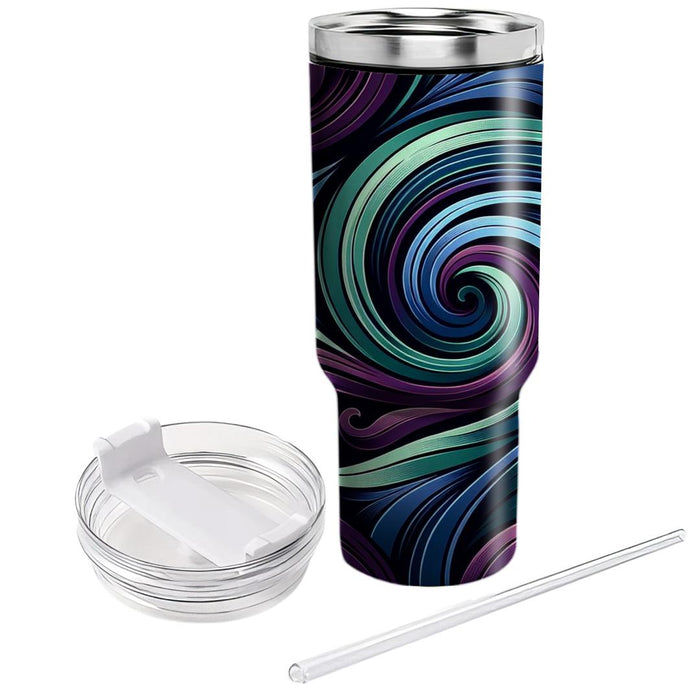 Sophisticated Abstract Swirl Pattern  Decorative Tumblers