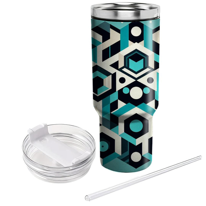 Geometric Octagon Pattern  Personalized Tumblers